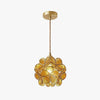 Japanese style glass petal chandelier