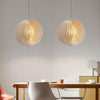 Japanese style rotating ring chandelier