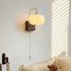 Creative cotton shape solid wood wall lamp