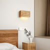 Japanese style LED solid wood wall lamp