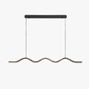 Creative minimalist wave restaurant chandelier