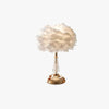 Feather bedroom bedside table lamp