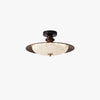 Retro walnut color aisle ceiling lamp