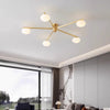 All-copper creative magic bean glass living room ceiling lamp