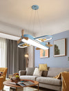 Log Macaron Color Airplane Children's Room Chandelier