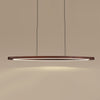 Walnut dining pendant light