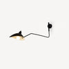 Retro personality long pole rotatable wall lamp