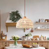 Original wood cream style rattan chandelier