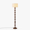 French medieval retro solid wood decorative atmosphere floor lamp