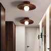 Japanese solid wood corridor aisle ceiling lamp