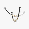 Postmodern creative restaurant leather belt chandelier