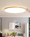 Ultra-thin solid wood LED ceiling light