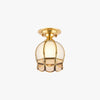 European style copper home decoration corridor entrance balcony small ceiling lamp