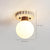 Cream wind natural travertine aisle ceiling lamp