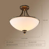 Simple retro American style iron bedroom ceiling lamp