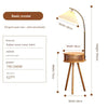 Retro solid wood floor lamp