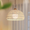 Original wood cream style rattan chandelier