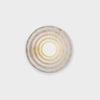 Nordic resin circle corrugated wall lamp