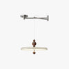 Cream style walnut grain dining room pendant light