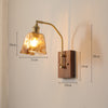 Vintage Walnut Corridor Bedside Wall Lamp