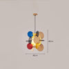 Colorful solid wood creative chandelier