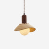 Wabi-sabi style ceramic bedroom pendant light