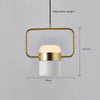 Nordic creative long strip dining pendant light