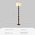 French medieval retro solid wood decorative atmosphere floor lamp