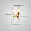 Full copper glass bedside aisle wall lamp