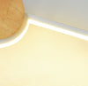 Minimalist solid wood strip LED wall light