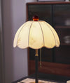 French retro solid wood table lamp