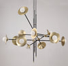 Creative golden trumpet chandelier