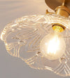 Copper glass corridor ceiling lamp