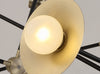 Creative golden trumpet chandelier