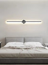 Creative geometric long strip mirror front wall lamp