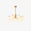 Rubber Wood Pumpkin Chandelier