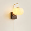 Creative cotton shape solid wood wall lamp