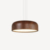 Japanese retro restaurant chandelier walnut wood grain