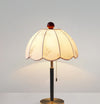 French retro solid wood table lamp