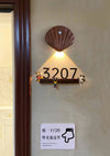 Shell entrance corridor creative wall lamp