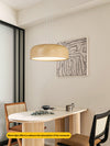 Japanese retro restaurant chandelier walnut wood grain