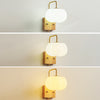 Creative cotton shape solid wood wall lamp