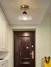 American retro glass corridor ceiling lamp