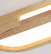 Solid wood LED ceiling light strip