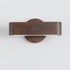 Solid wood LED wall light