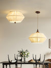 Retro style fabric cotton rope chandelier