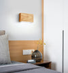 Japanese style LED solid wood wall lamp