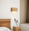 Japanese style LED solid wood wall lamp