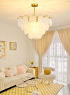 French cream shell chandelier