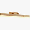 LED solid wood mirror front wall lamp